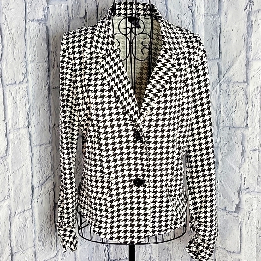 Decoded Houndstooth Lightweight Jacket Medium - image 1